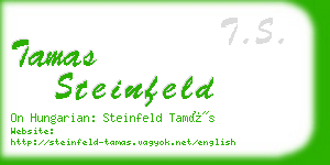 tamas steinfeld business card